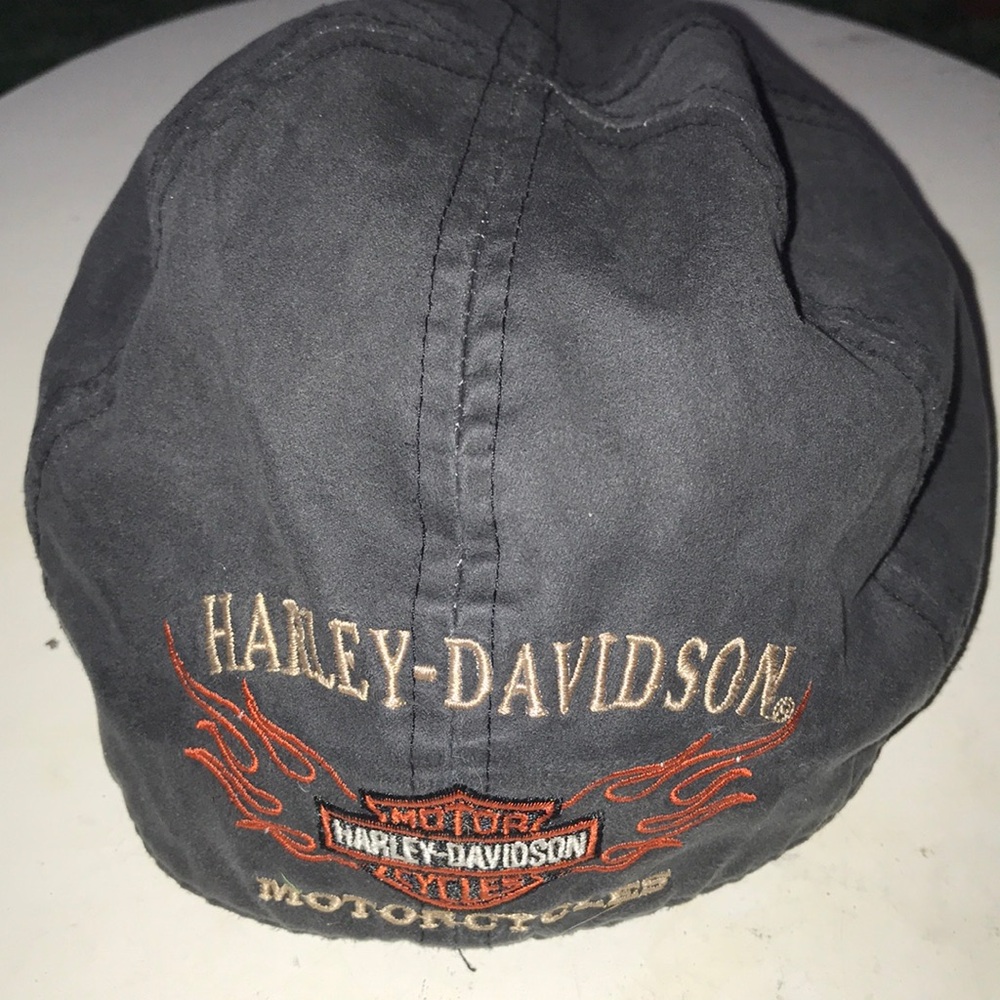 Harley-Davidson Men's Black Embroidered Flame Cap